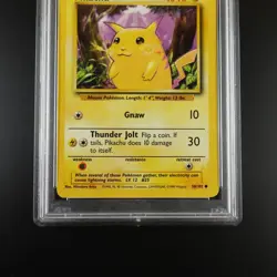 PSA 9 Pikachu 58/102 Pokemon Base Set 1999 Non Holo Graded Card - Image 3