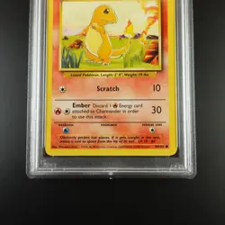 PSA 9 Charmander 46/102 Pokemon Base Set 1999 Non Holo Graded Card - Image 3
