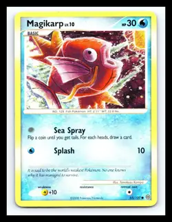 💥 Magikarp Pokemon Card (65/100) Majestic Dawn Common Non Foil 2008 - Image 1