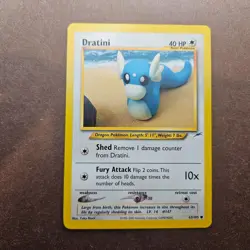 Dratini 63/105 Pokemon Neo Destiny Card - LP - Image 1