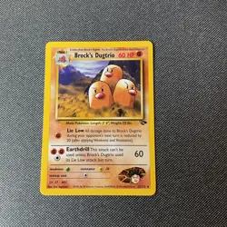 Pokemon Card Brock's Dugtrio 22/132 Gym Challenge Rare - Image 1