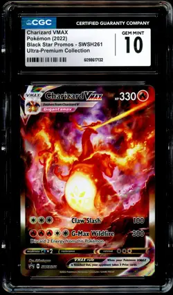 CGC 10 GEM MINT Charizard VMAX SWSH261 ALTERNATE ART PROMO Pokemon Card 132 - Image 2