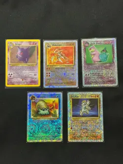 Pokemon LEGENDARY COLLECTION - 4 Reverse Holo Cards Bundle + Gengar Holo - Image 1