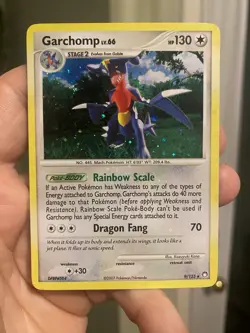 Garchomp - 9/123 - Pokemon TCG Mysterious Treasures Holo Bleed Card NM - Image 1