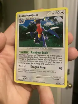 Garchomp - 9/123 - Pokemon TCG Mysterious Treasures Holo Bleed Card NM - Image 4