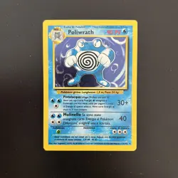 Pokemon Card Poliwrath Holo 13/102 Set Base ITA italiano excellent EXC vintage - Image 1