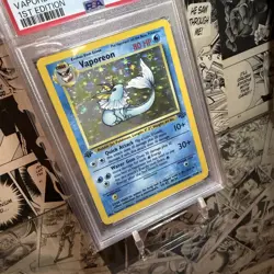 [PSA 7] Vaporeon Holo 12/64 1st Edition Jungle 1999 Pokemon Card - Image 3