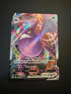 Pokemon TCG Crobat VMAX Shining Fates Holo Ultra Rare Card 045/072 - Image 1