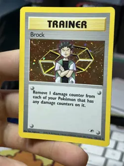 Brock 15/132 Gym Heroes 2000 Holo Rare WOTC Pokemon Card TCG - Image 4