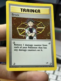 Brock 15/132 Gym Heroes 2000 Holo Rare WOTC Pokemon Card TCG - Image 5
