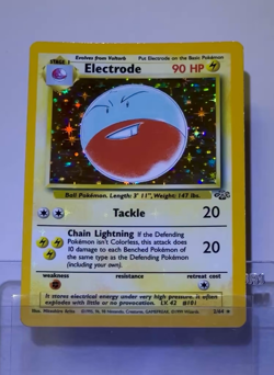1999 Pokemon ELECTRODE Jungle Set HOLO BLEED Misprint ERROR Card 2/64 Rare WotC - Image 2