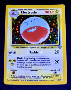 1999 Pokemon ELECTRODE Jungle Set HOLO BLEED Misprint ERROR Card 2/64 Rare WotC - Image 4