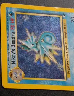 Mistys Seadra 9/132 - Gym Heroes - Pokemon Card - Rare Holo - Image 3