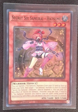 RA03-EN016 Secret Six Samurai - Hatsume : Super Rare Card : 1st Edition YuGiOh - Image 1
