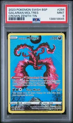 Galarian Moltres SWSH284 - SWSH: Sword & Shield Promo Cards Holo (PSA 9) - Image 1