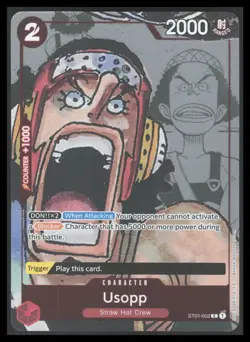 Usopp - (Alternate Art) PR One Piece Promotion Cards ST01-002 NM - Image 1