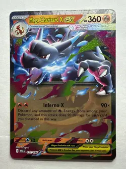Mega Charizard X ex 013/094 Phantasmal Flames Ultra Rare Holo Pokemon Card NM - Image 1