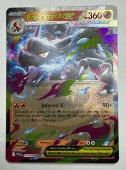 Mega Charizard X ex 013/094 Phantasmal Flames Ultra Rare Holo Pokemon Card NM - Image 2