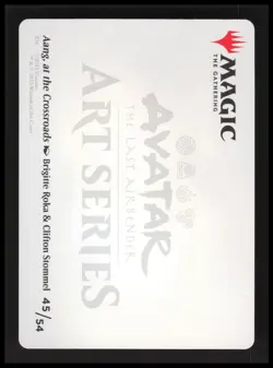 Aang, at the Crossroads Art Card S Art Series: Avatar: Foil NM - Image 1