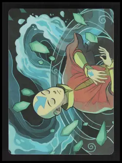 Aang, at the Crossroads Art Card S Art Series: Avatar: Foil NM - Image 2