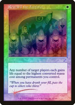 Reward the Faithful FOIL Promo x1 LP - Scourge - Magic the Gathering MtG - Image 1