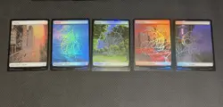 Marvel's Spider-Man Full Art Basic Land (FOIL) Set of (5) Magic: The Gathering - Image 1