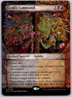 Grub's Command (Showcase) R Lorwyn Eclipsed 340 NM - Image 1