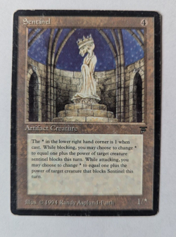 Magic Mtg Legends Sentinel heavily played - Image 1