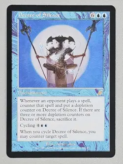 MTG x1 DECREE OF SILENCE Scourge SCG #32 (Free Shipping!!) Magic The Gathering - Image 1