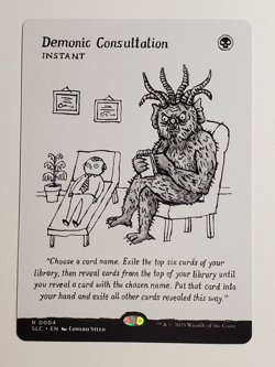 Demonic Consultation NON-FOIL - Secret Lair Encyclopedia of Magic MTG - Image 1