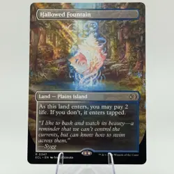 MTG Lorwyn Eclipsed - Hallowed Fountain (Borderless) - ECL - NM - Image 1