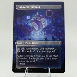 MTG Lorwyn Eclipsed - Hallowed Fountain (Borderless) - ECL - NM - Image 2