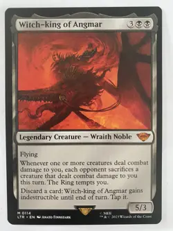 1x Witch-king of Angmar 0114 -NM MTG - Lord of the Rings : Tales of Middle-Earth - Image 1