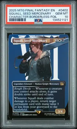 Squall, Seed Mercenary Magic The Gathering Final Fantasy NM PSA 10 - Image 1