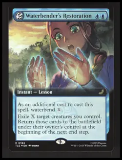 Waterbender's Restoration (Extended Art) R Avatar: The Last Airbender: Foil NM - Image 1