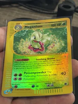Meganium 54/165 Reverse Holo Expedition Rare LP Pokemon Card - Image 1