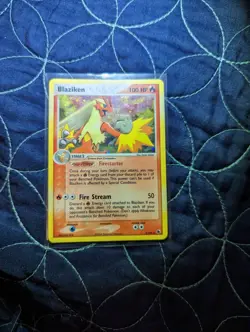 Pokemon TCG Blaziken EX Ruby and Sapphire 3/109 Holo Holo Rare - Image 1