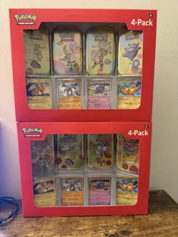 [Lot of 2] Pokemon 151 Mini Tin 4-Pack Sam’s Club Exclusive - Factory Sealed - Image 1