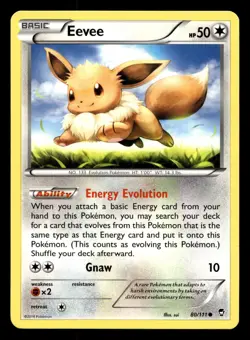 Eevee 80/111 Furious Fists Pokemon NM - Image 1