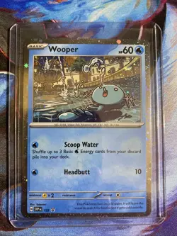 Wooper cosmos holo Promo 155 SV: Scarlet & Violet LP Pokemon TCG - Image 3