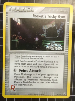 Pokemon Rocket's Tricky Gym 90/109 EX Team Rocket Returns Reverse Holo NM-MINT - Image 1