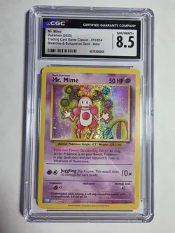 CGC 8.5 Mr. Mime Pokemon 2023 Blastoise & Suicine ex deck 013/034 holo - Image 3
