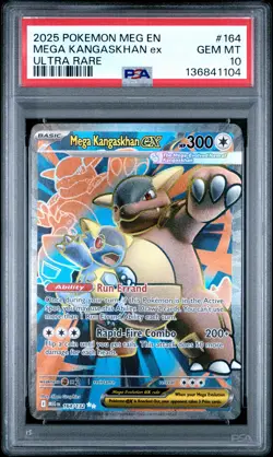 2025 POKEMON MEG EN-MEGA EVOLUTION ULTRA RARE #164 MEGA KANGASKHAN EX PSA 10 - Image 1