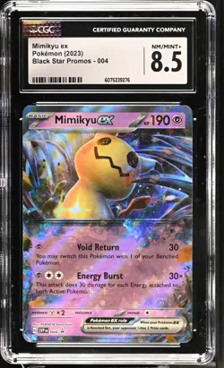 Pokemon TCG Mimikyu Ex 2023 SV: Black Star Promo #004 CGC NM/MINT+ 8.5 - Image 1