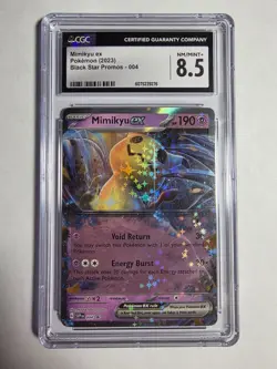 Pokemon TCG Mimikyu Ex 2023 SV: Black Star Promo #004 CGC NM/MINT+ 8.5 - Image 3