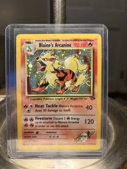 Pokemon Blaine's Arcanine Holo Rare Gym Challenge 1/132 - Image 1