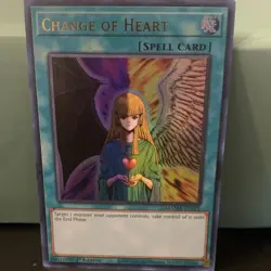 Konami Yu-Gi-Oh! Change of Heart Spell Ultra Pharaoh's Rare MAMA-EN078 1st Edit. - Image 1