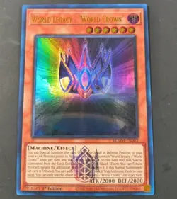 Yu-Gi-Oh! World Legacy - "World Crown" Ultra Rare BLMM-EN082 1st Edition NM - Image 1