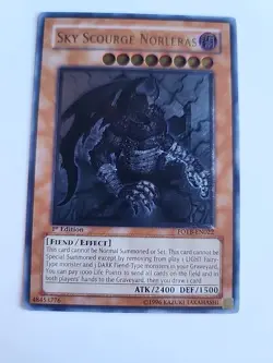 Yugioh Sky Scourge Norleras FOTB-EN022 1st Edition (Ultimate Rare) #Y41 - Image 1