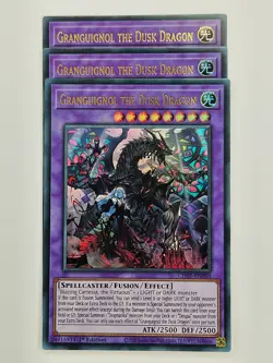 Yu Gi Oh - 3x CH01-EN050 Granguignol the Dusk Dragon - Ultra Rare - Image 1
